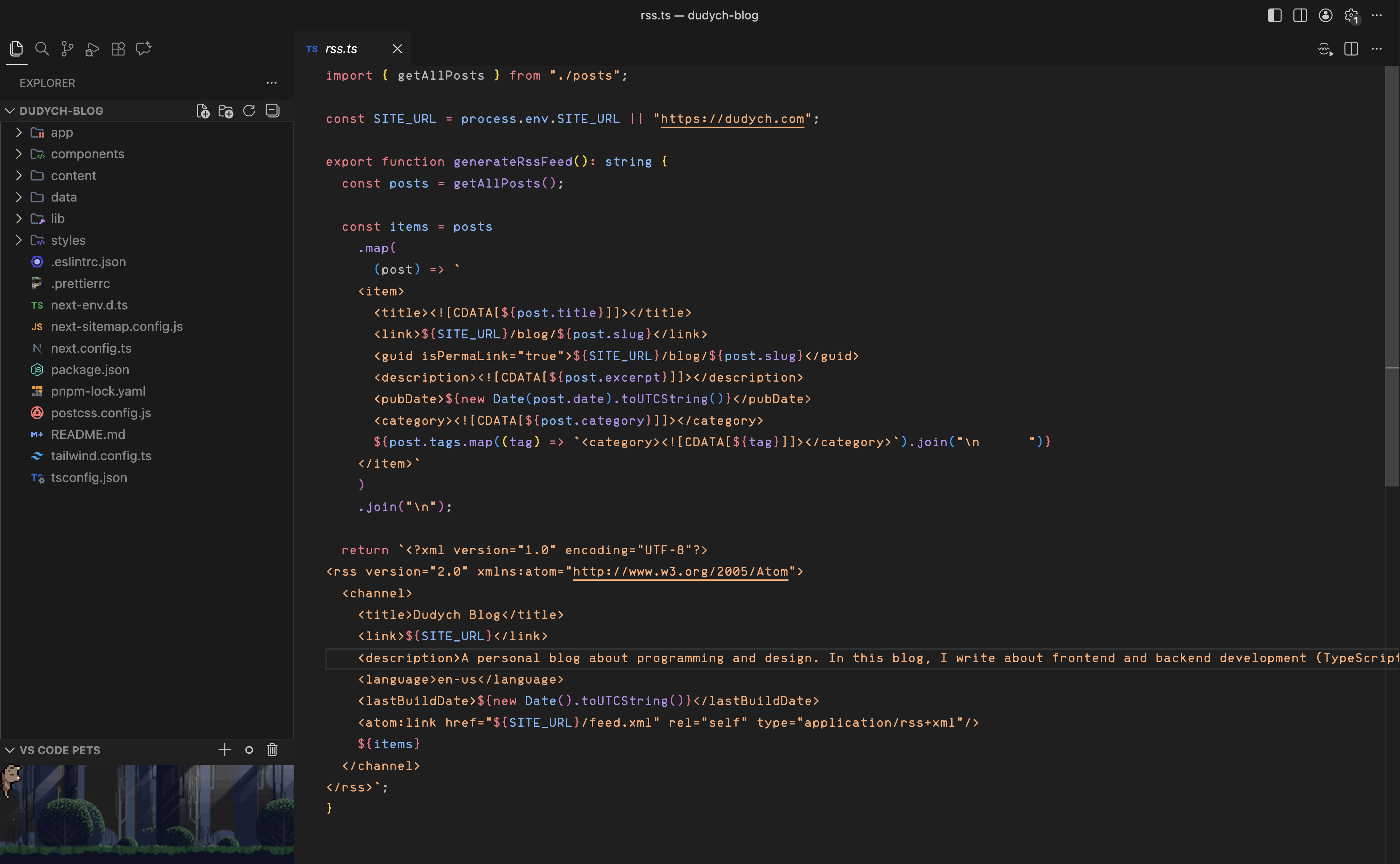 Clean minimalist VS Code setup